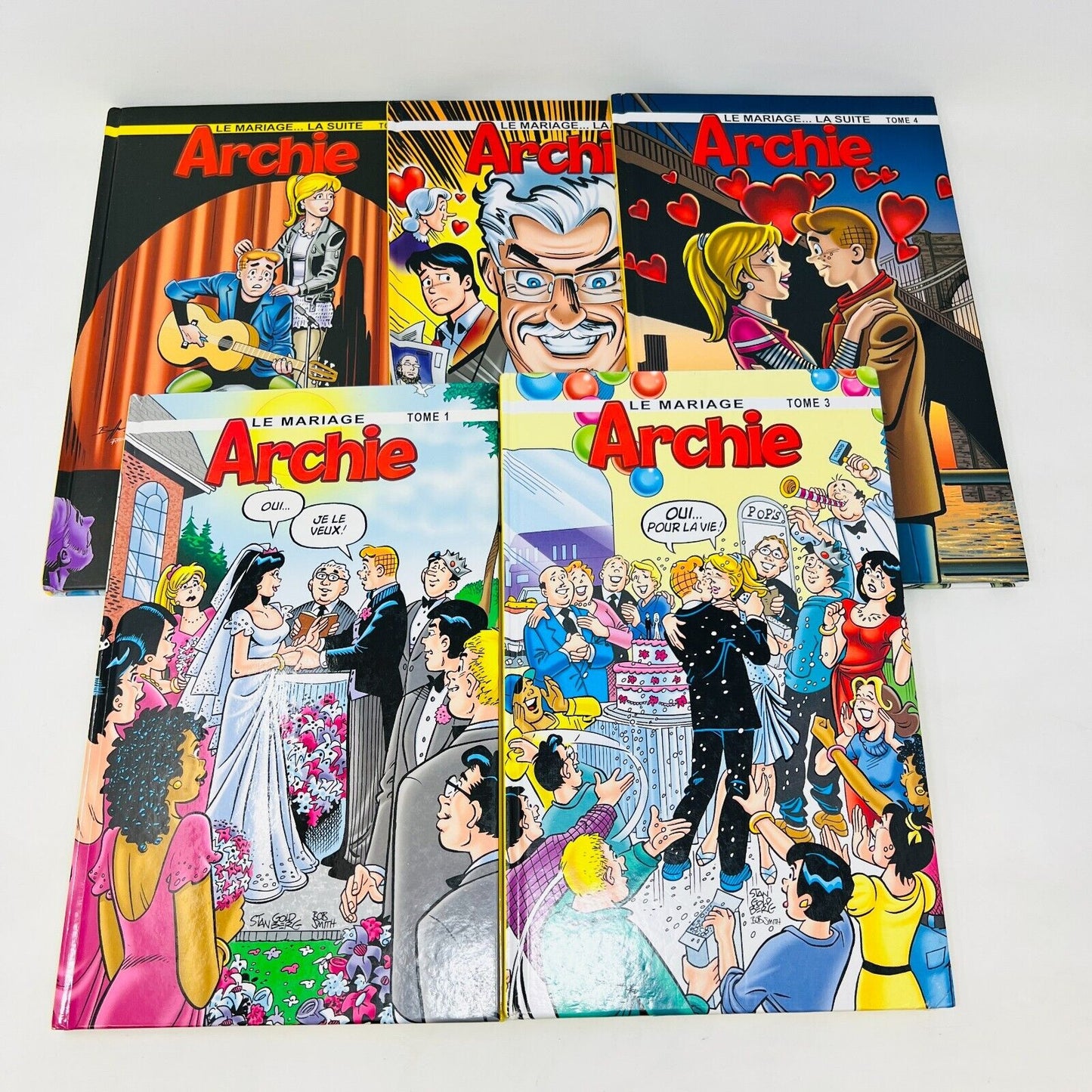 5x Le Mariage Archie Lot de Bandes Dessinées BD EH HC en Français Comics French