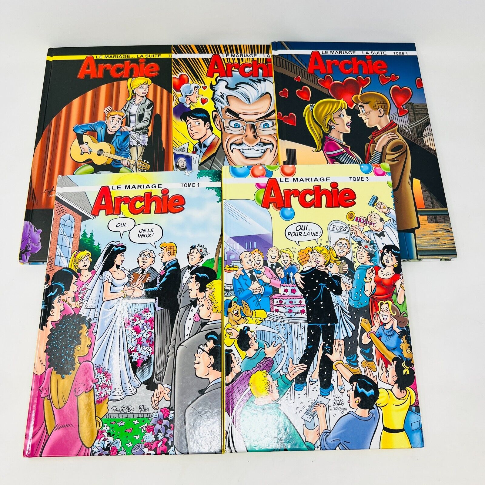 5x Le Mariage Archie Lot de Bandes Dessinées BD EH HC en Français Comics French
