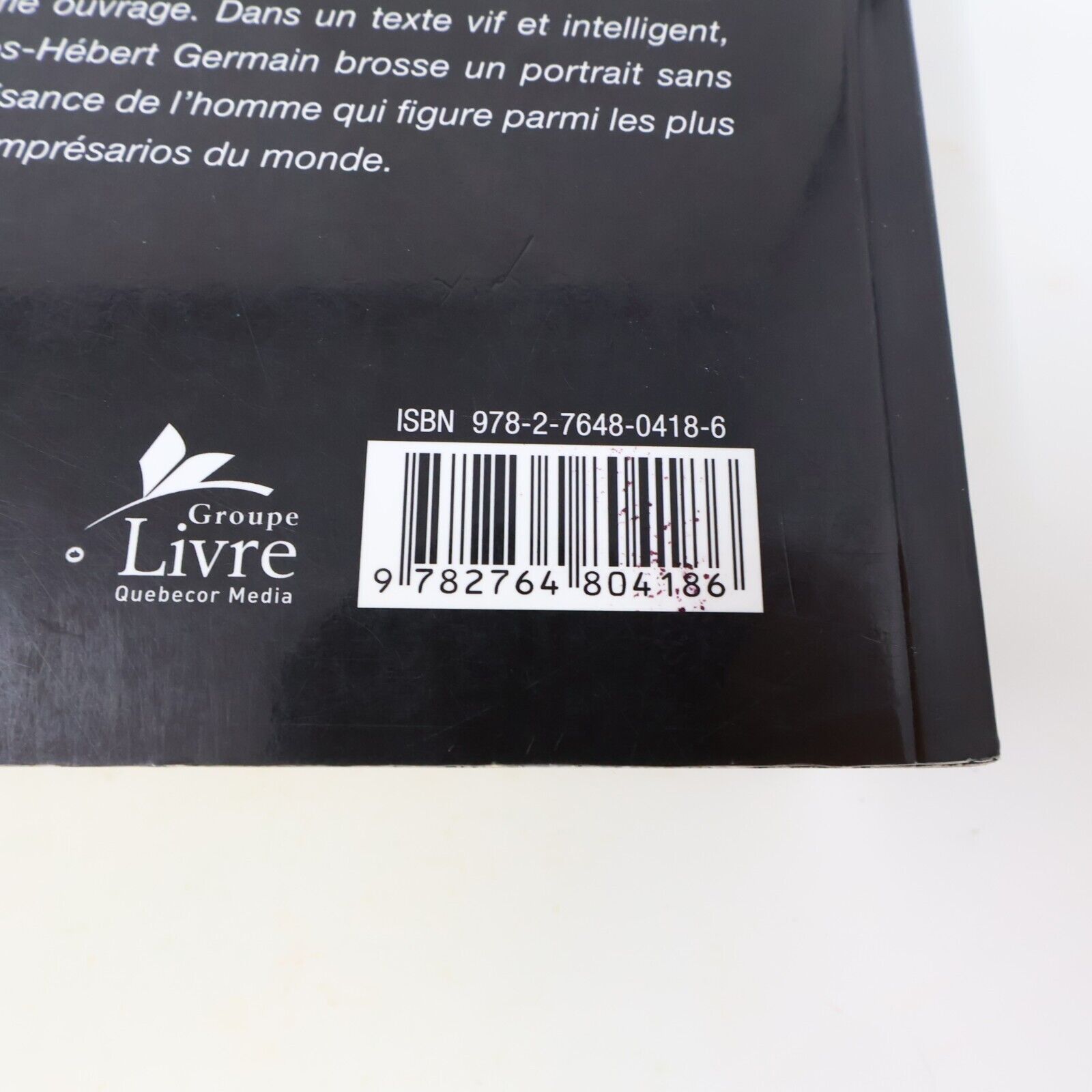 2009 René Angélil le Maître du Jeu Georges-Hébert Germain Biographie Musique PB