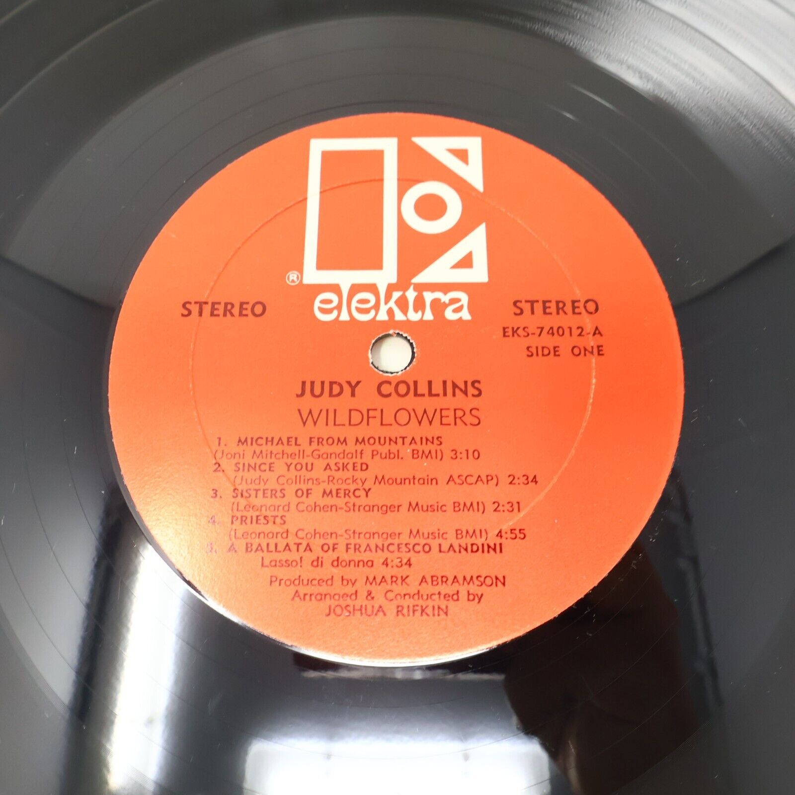 Judy Collins Wildflowers LP Record Elektra EKS-74012 Both Sides Now Michael From