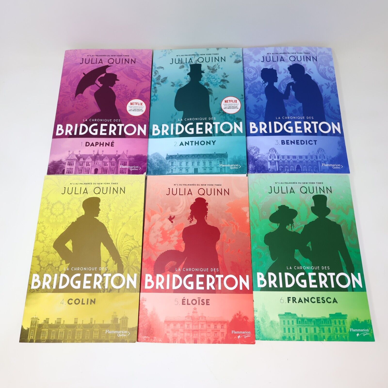 La Chronique des Bridgerton #1-9 Lot 9 Livres Julia Quinn Série Complète French