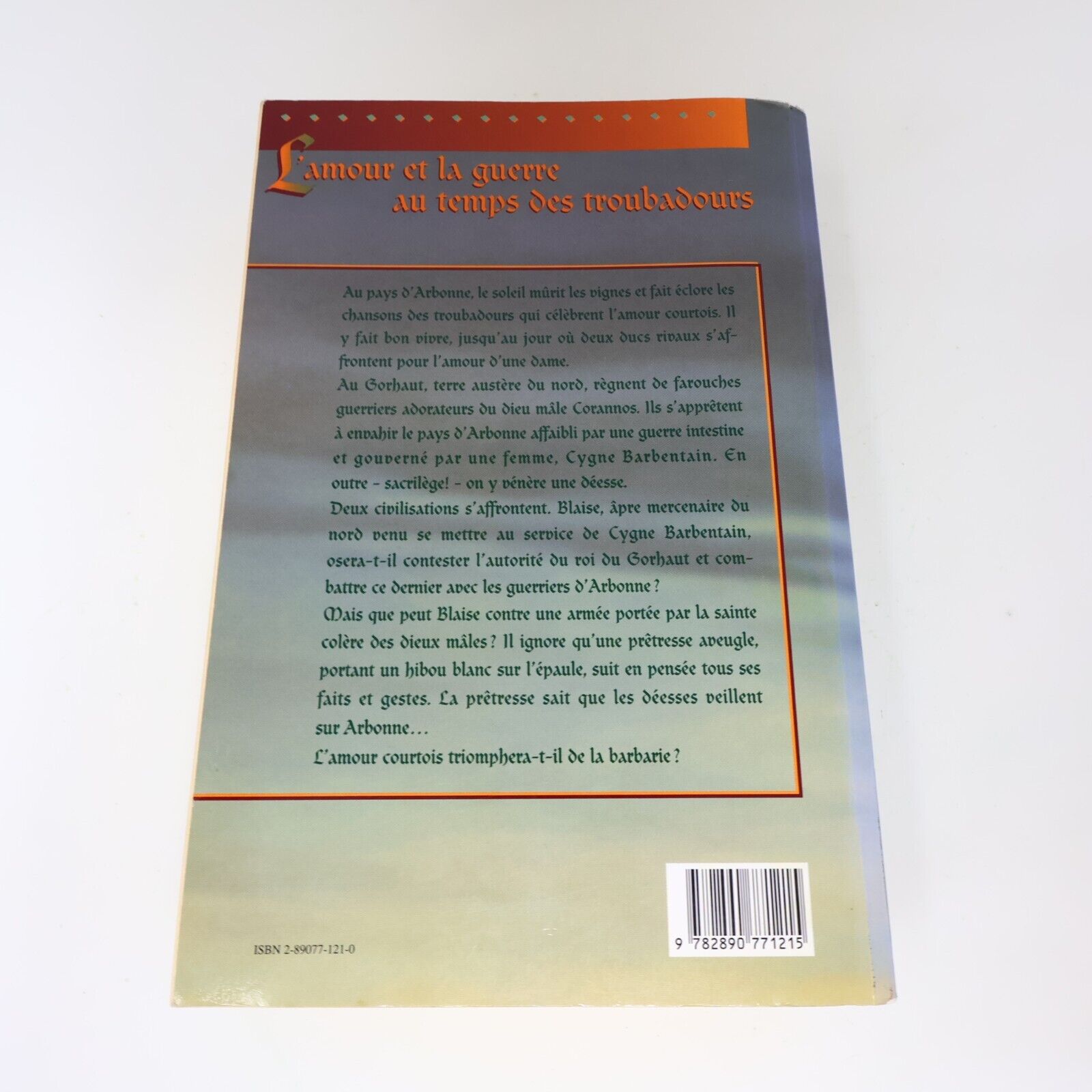1995 La Chanson d'Arbonne de Guy Gavriel Kay Paperback PB Xyz Éditeur Fantasy