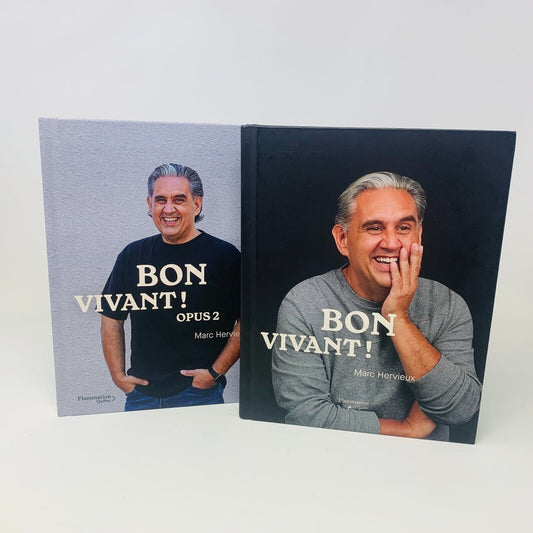 Bon Vivant! Opus 1-2 Lot Livres Biographie/Recettes de Marc Hervieux Flammarion