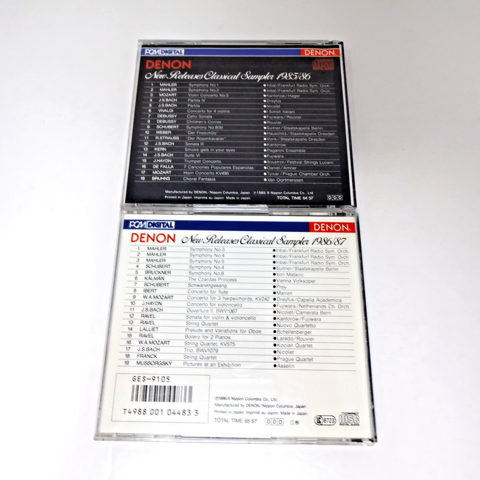 Denon New Releases Classical Sampler 1985/1986-1986/1987 2 CD Lot GES-9079 Promo
