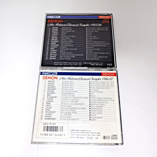 Denon New Releases Classical Sampler 1985/1986-1986/1987 2 CD Lot GES-9079 Promo