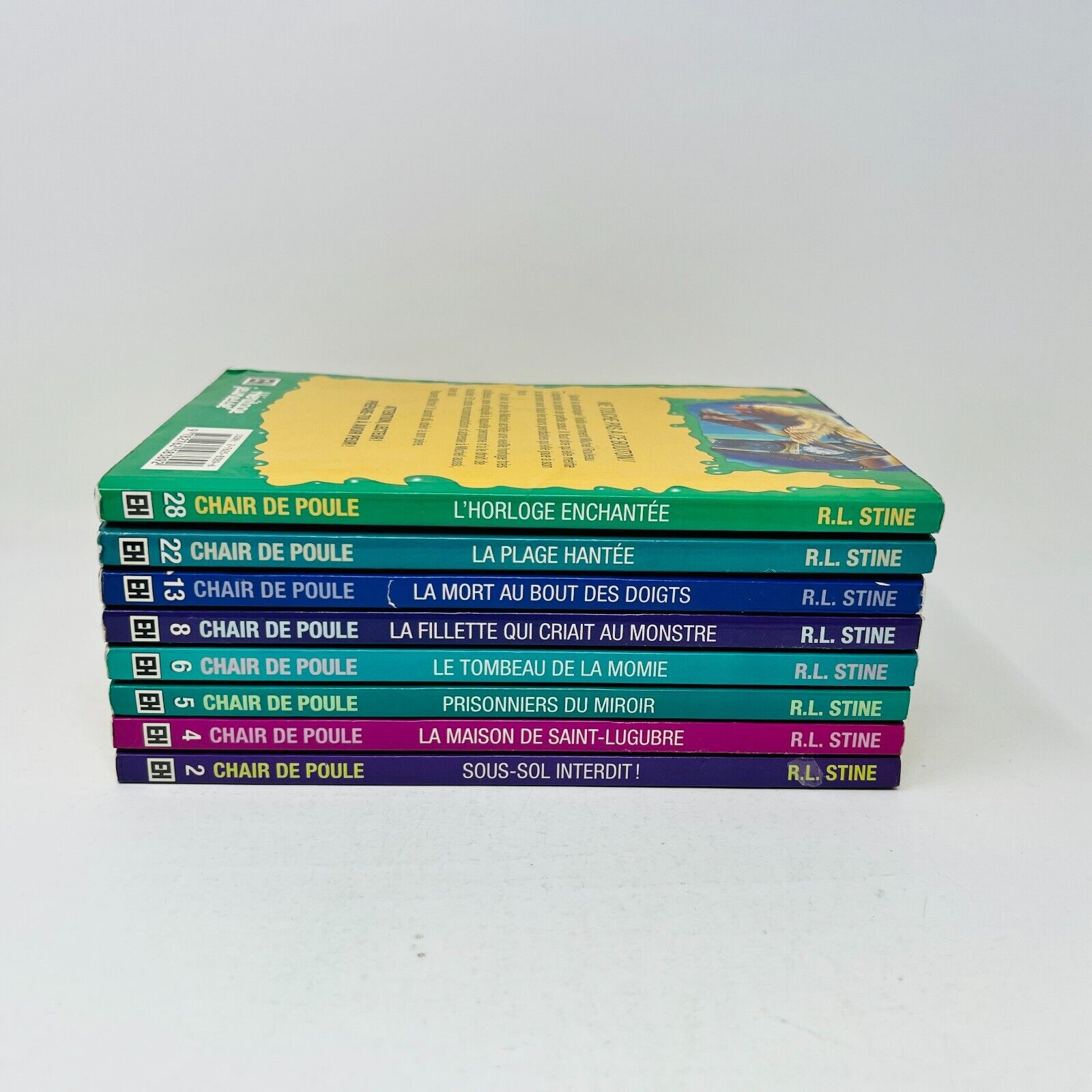 8x Chair de Poule EH Lot French Goosebumps Français R.L. Stine 90s Plage Hantée