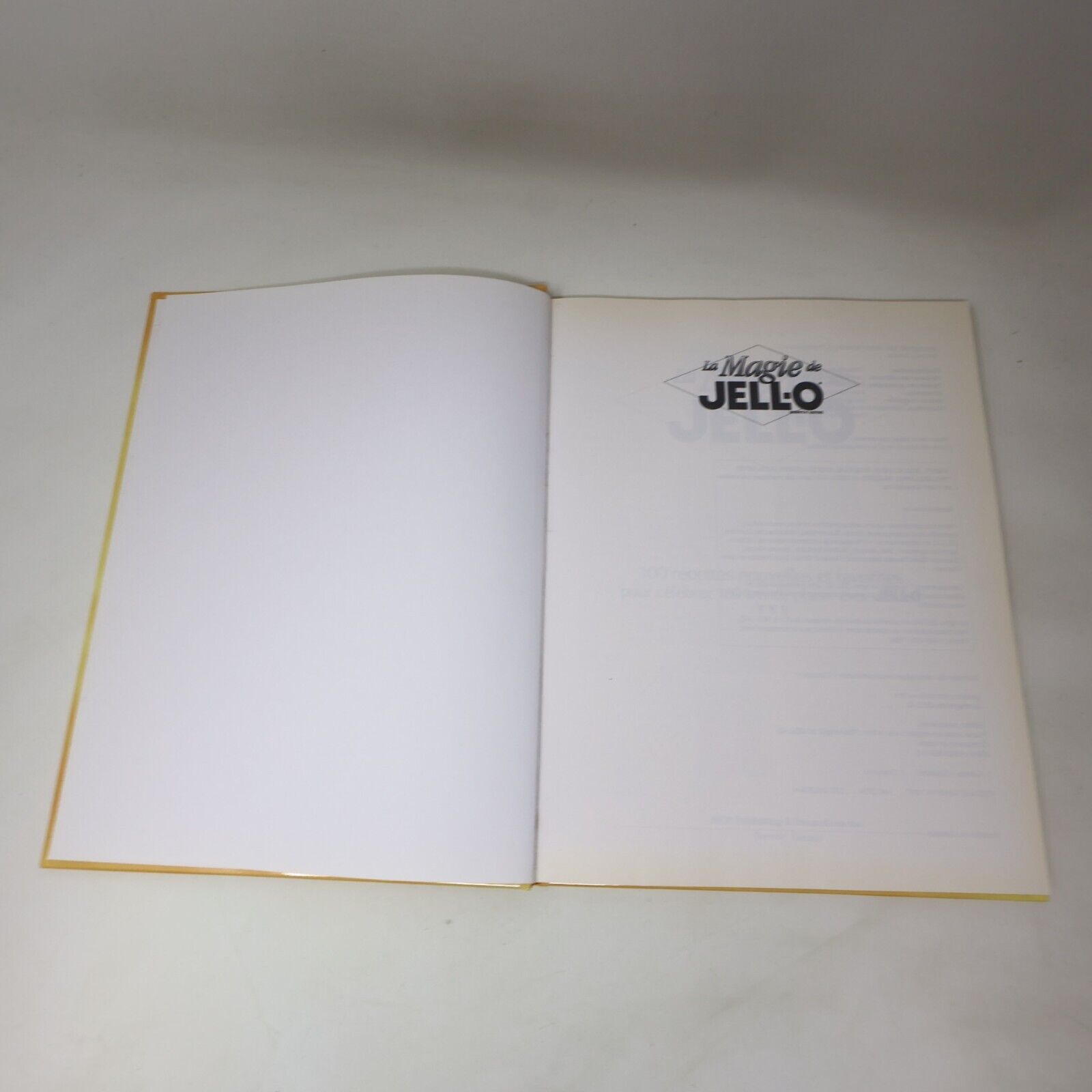 1997 La Magie de Jell-O Desserts et Goûters 100 Recettes Cuisine Boyer/Gingras