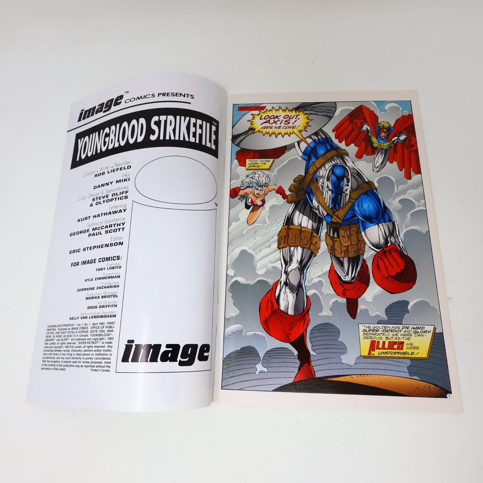 Lot 3 Comics Youngblood Strikefile #1-2-3 Rob Liefeld/Jae Lee Image 1993 1990s