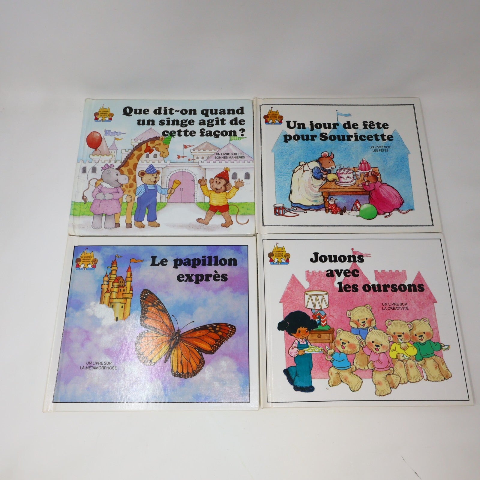 Lot 14 Le Château Magique du Livre Jane Belk Moncure Livres Enfants Français 80s