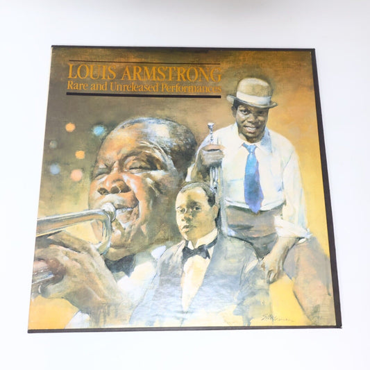 Louis Armstrong ‎Rare And Unreleased Performances 4 LP Vinyl Record 1982 21-6547