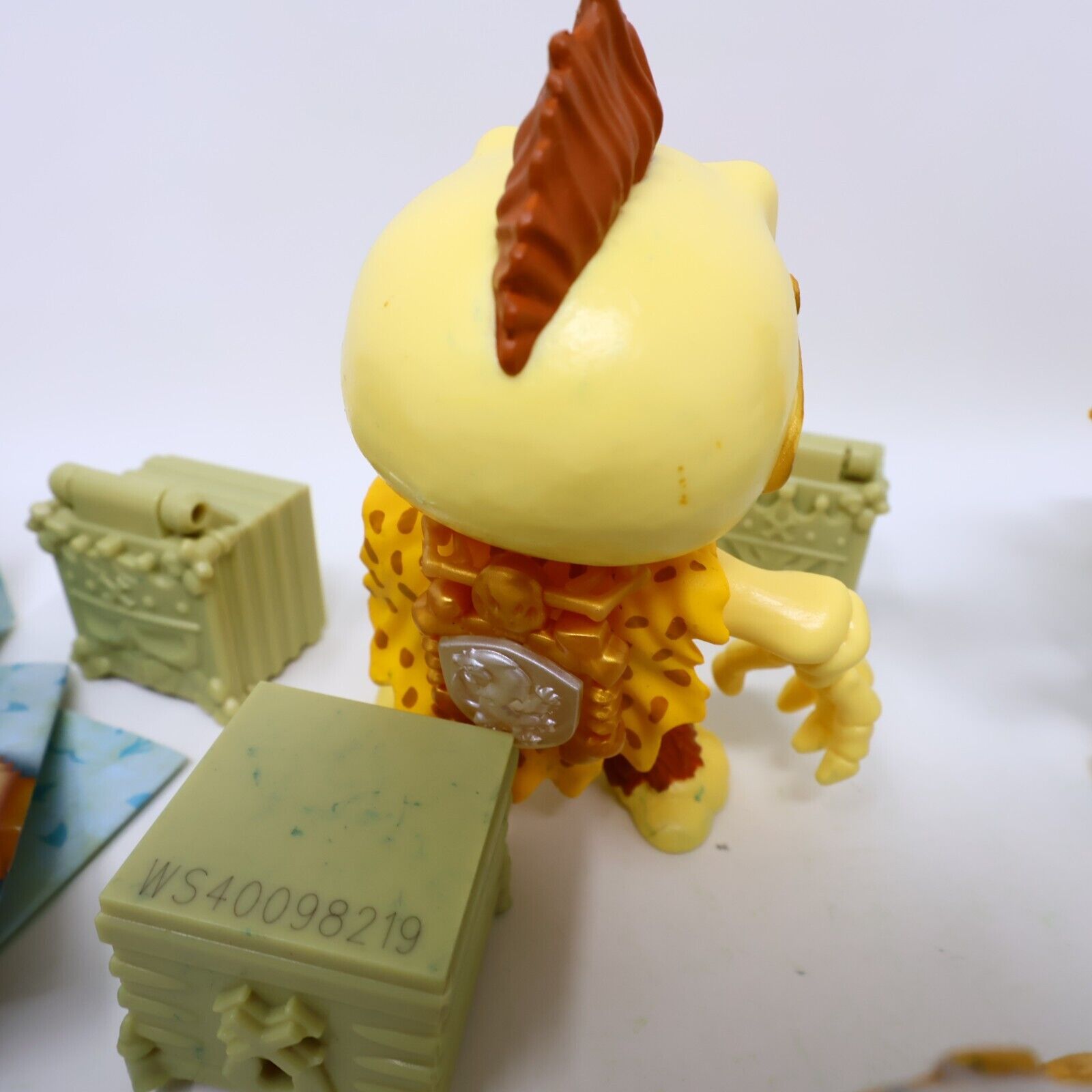 Lot of 4 Treasure X Kings Gold Figures Infernog Gold Nuckles Ivory Slicer Moose