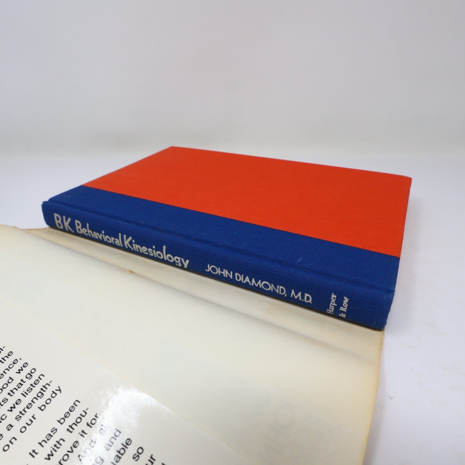 Bk Behavioral Kinesiology John Diamond Harper & Row 1979 HC DJ Health 1st Print