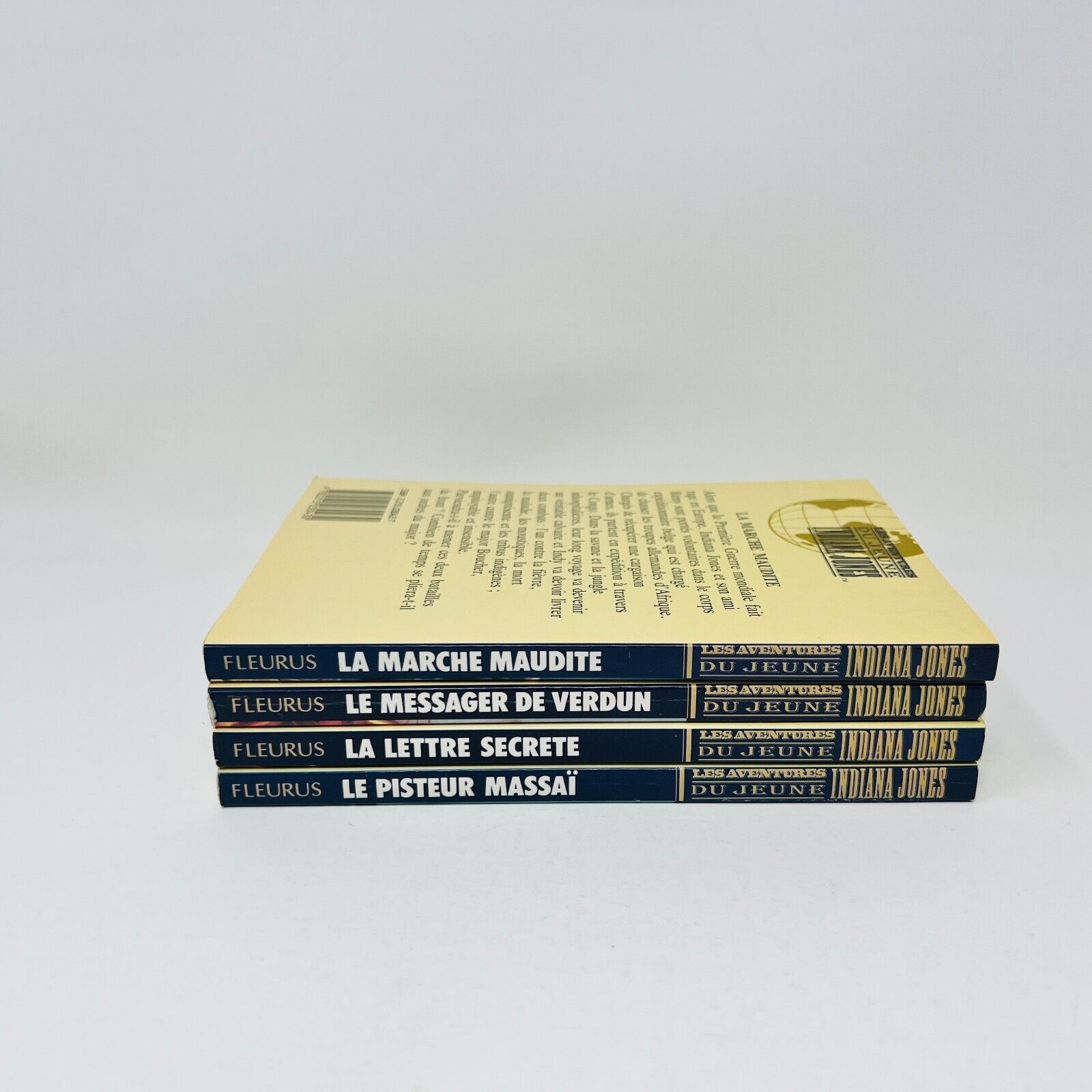 4x Les Aventures du Jeune Indiana Jones Lot Livres 90s La Lettre Secrète
