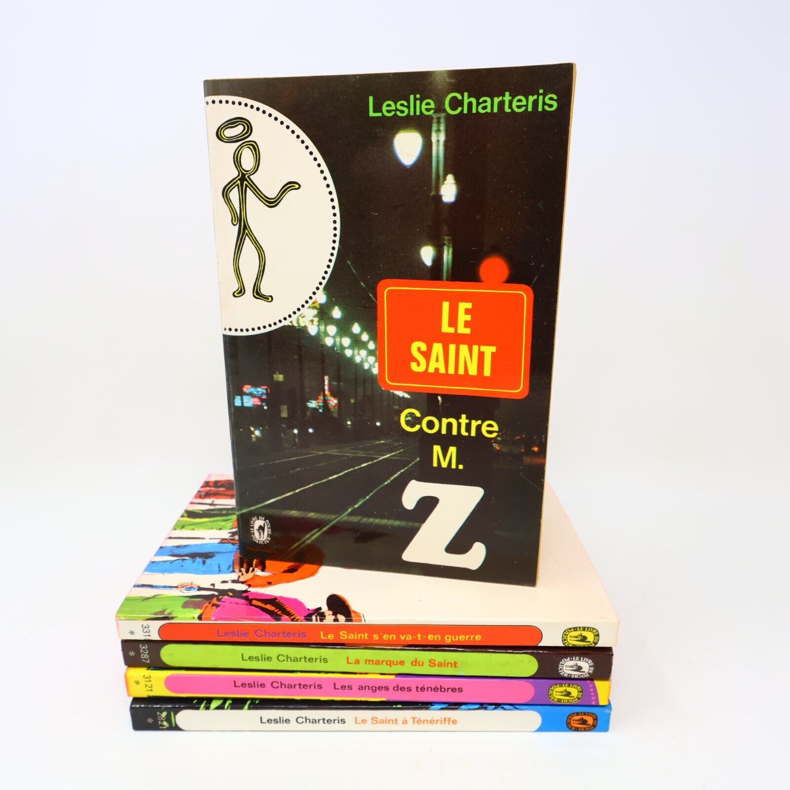 Le Saint Lot 5 Livres Leslie Charteris Français French Livre de Poche 70s PB