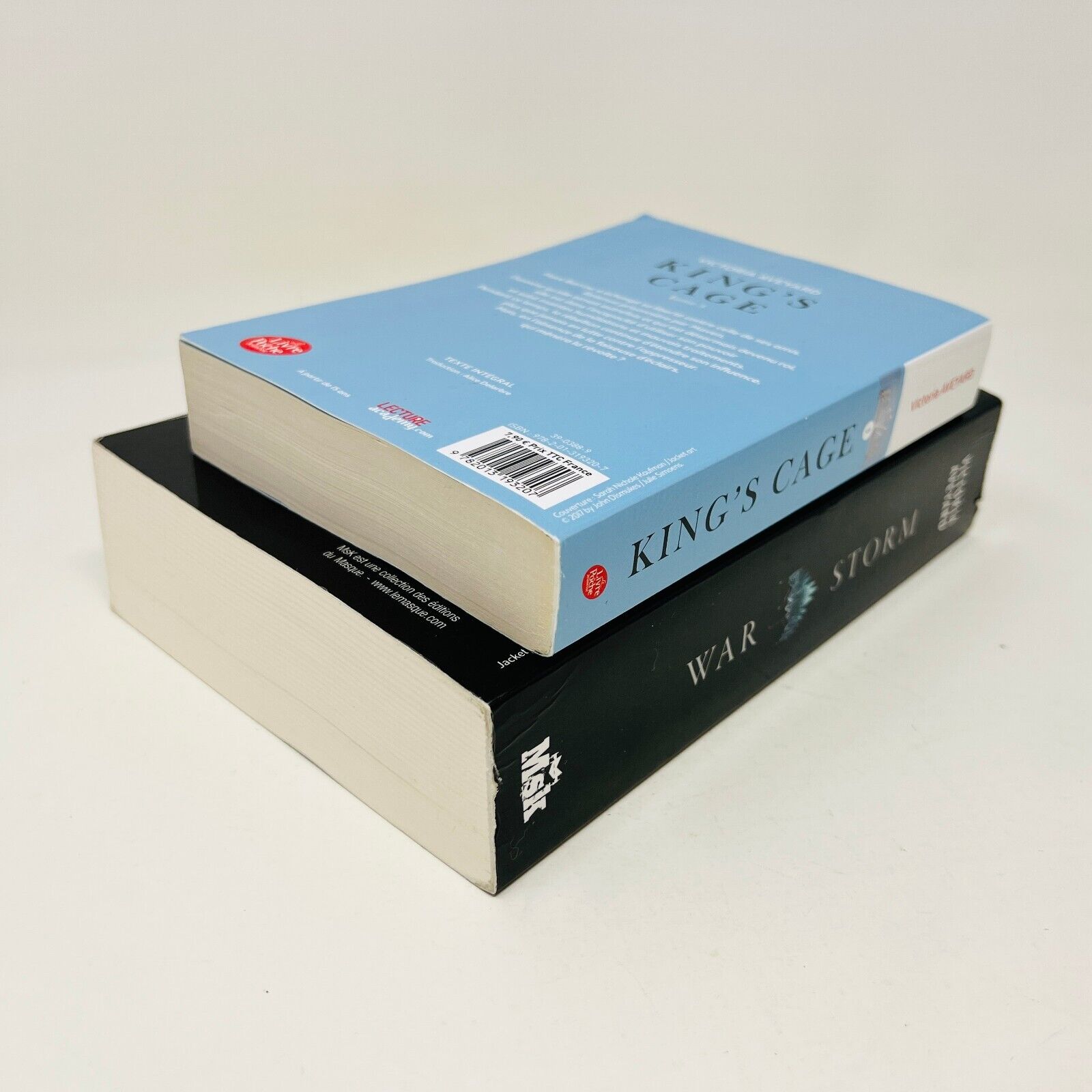 King's Cage/War Storm en Français/French de Victoria Aveyard Lot Red Queen #3-4