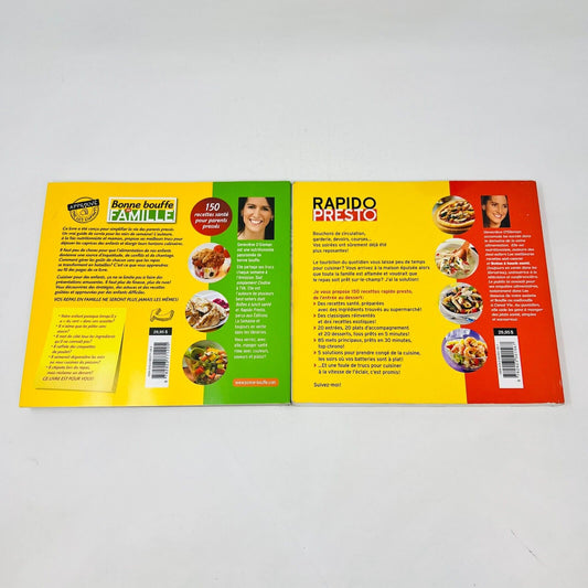 Lot Bonne Bouffe en Famille/Rapido Presto de Geneviève O'Gleman Cuisine Recettes