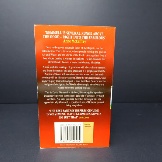 1999 Rigante #1 Sword in the Storm by David Gemmell Fantasy Corgi Book Paperback