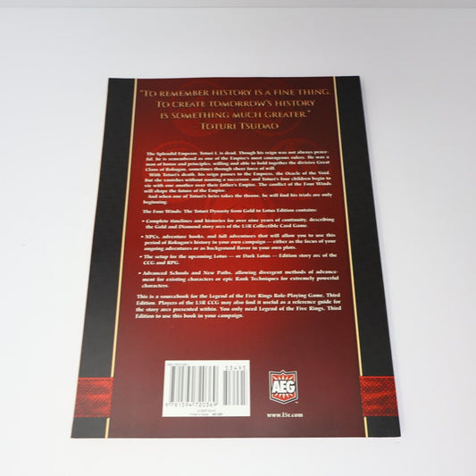 2005 Legend of the Five Rings L5R The Four Winds The Toturi Dynasty Fantasy RPG
