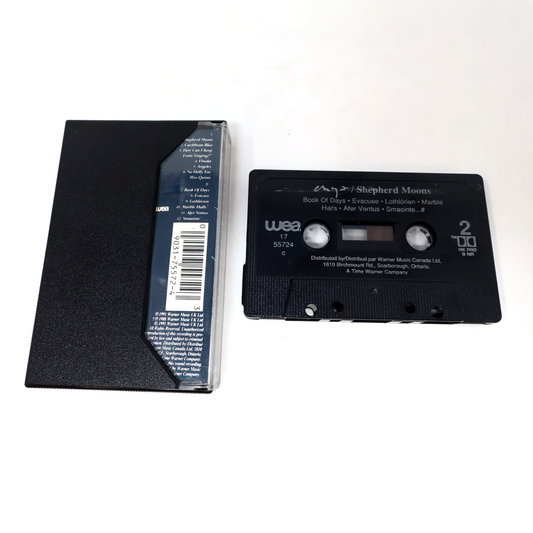 Enya Shepherd Moons Cassette Caribbean Blue/Book Of Days/Evacuee/Angeles 1991