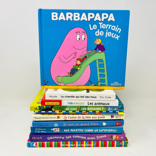 11x Livres Petite Enfance en Français/Very Young Children Books Lot in French