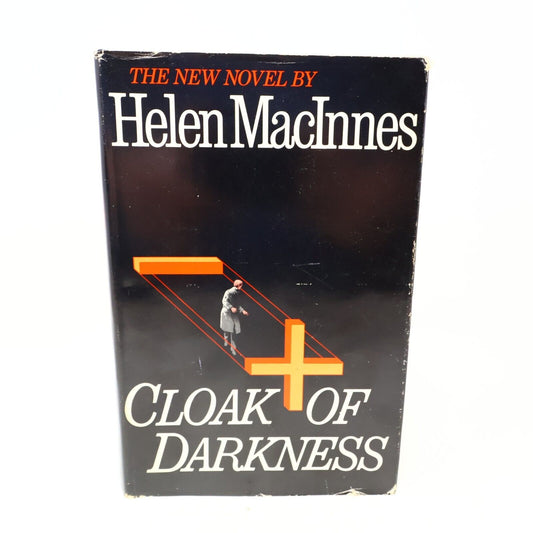 1982 Cloak of Darkness Helen Macinnes Thriller Mystery Espionage Harcourt Book