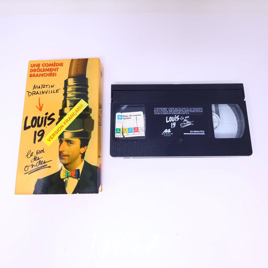 Louis 19 VHS 1994 Martin Drainville Comédie NTSC Testé Malofilm Dominique Michel