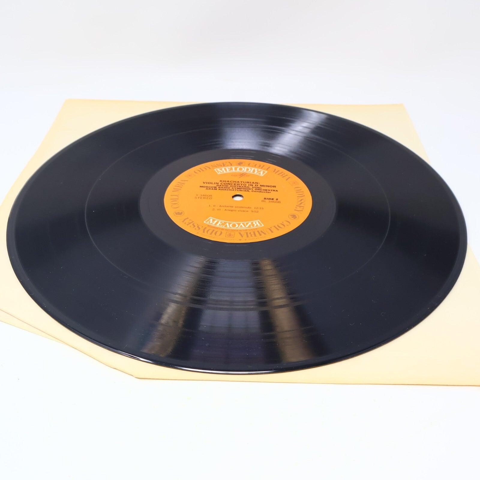 David Oistrakh Khachaturian Violin Concerto Moscow Radio Symphony Record Y 34608