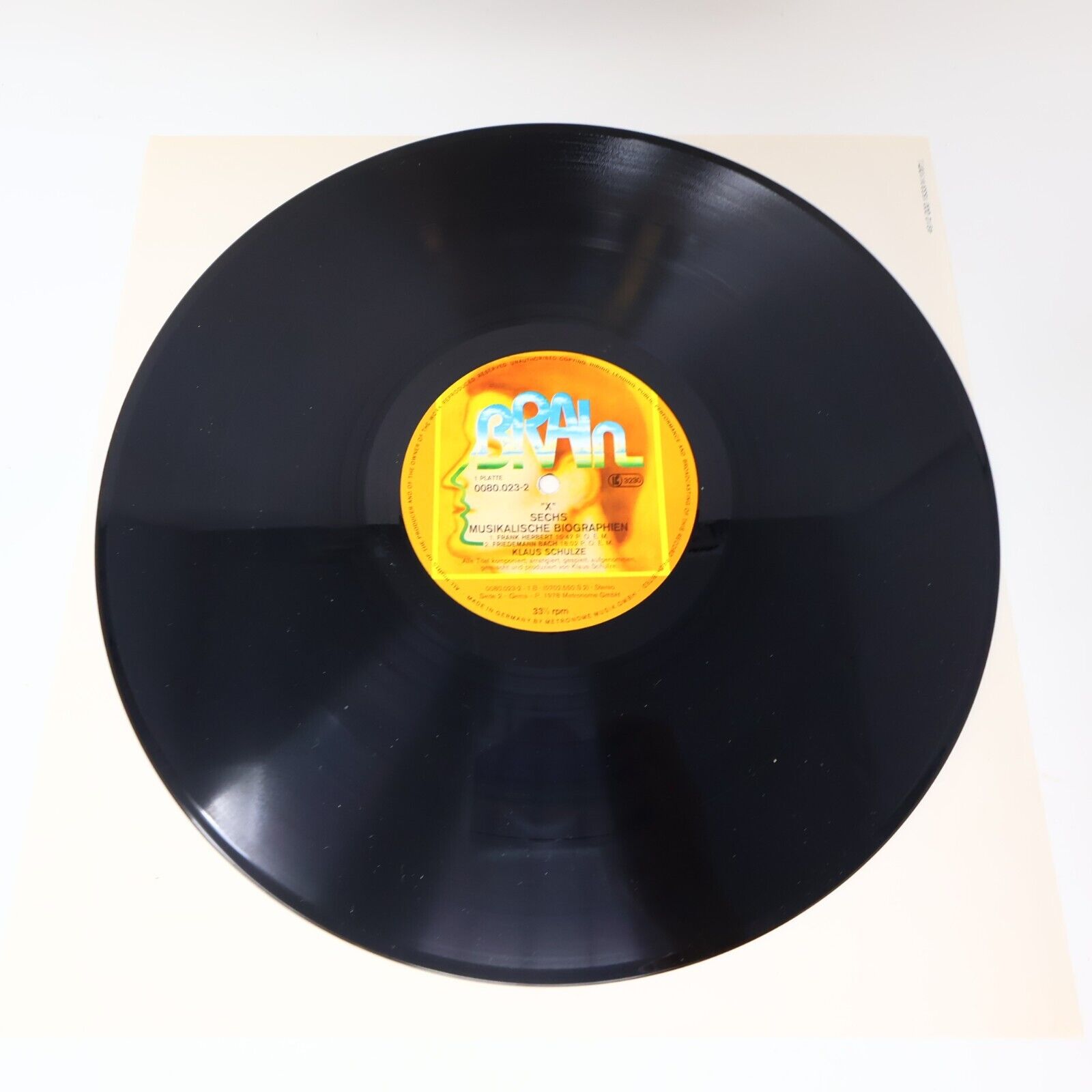 Klaus Schulze "X" 2x LP Record Vinyl 1978 Germany Brain 0080.023 Berlin-School