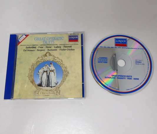 Great Operatic Duets CD Opera Gala London Sutherland/Tebaldi/Horne/Pavarotti