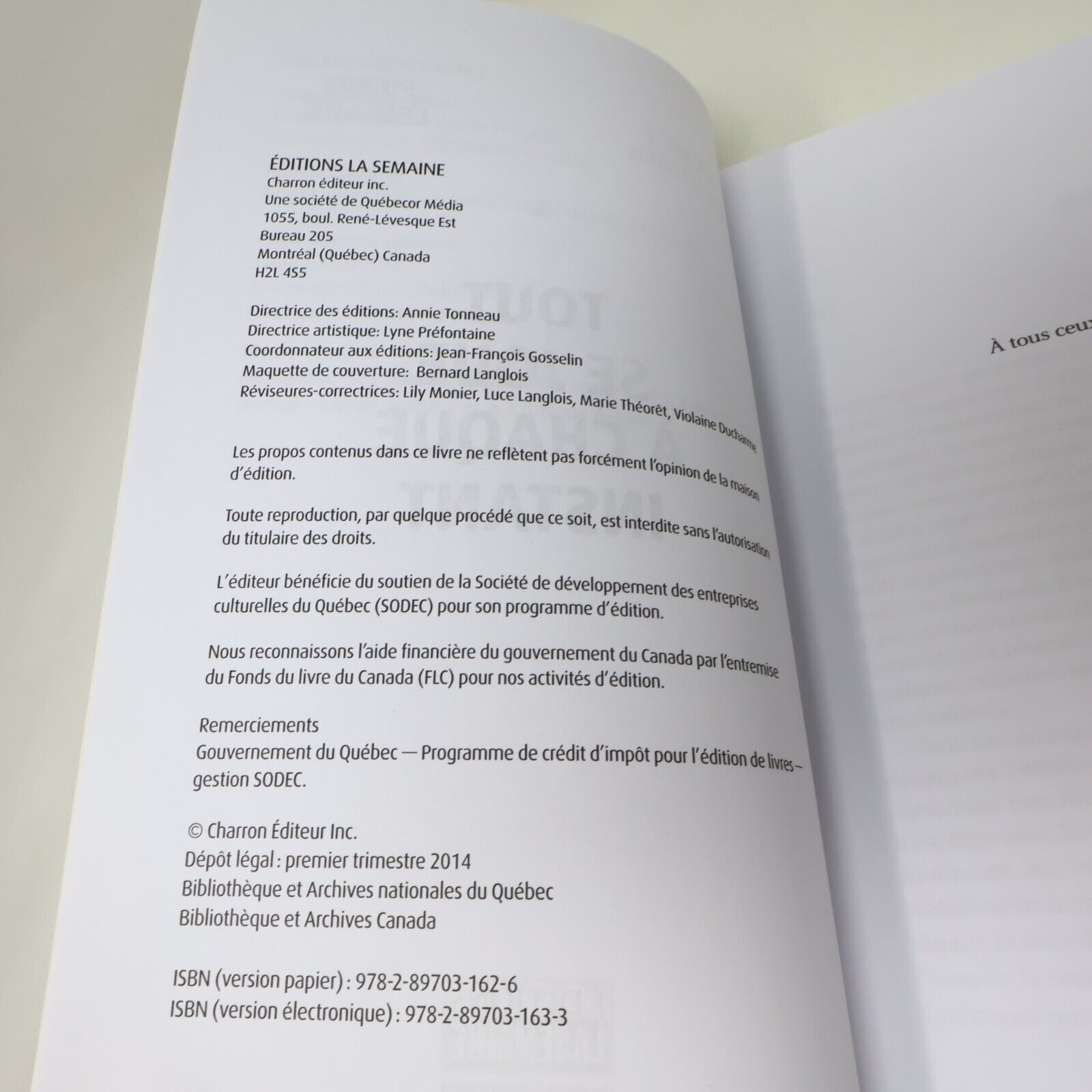 1990 Tout se Joue à Chaque Instant Gauthier/Lessard Psychologie La Semaine Livre