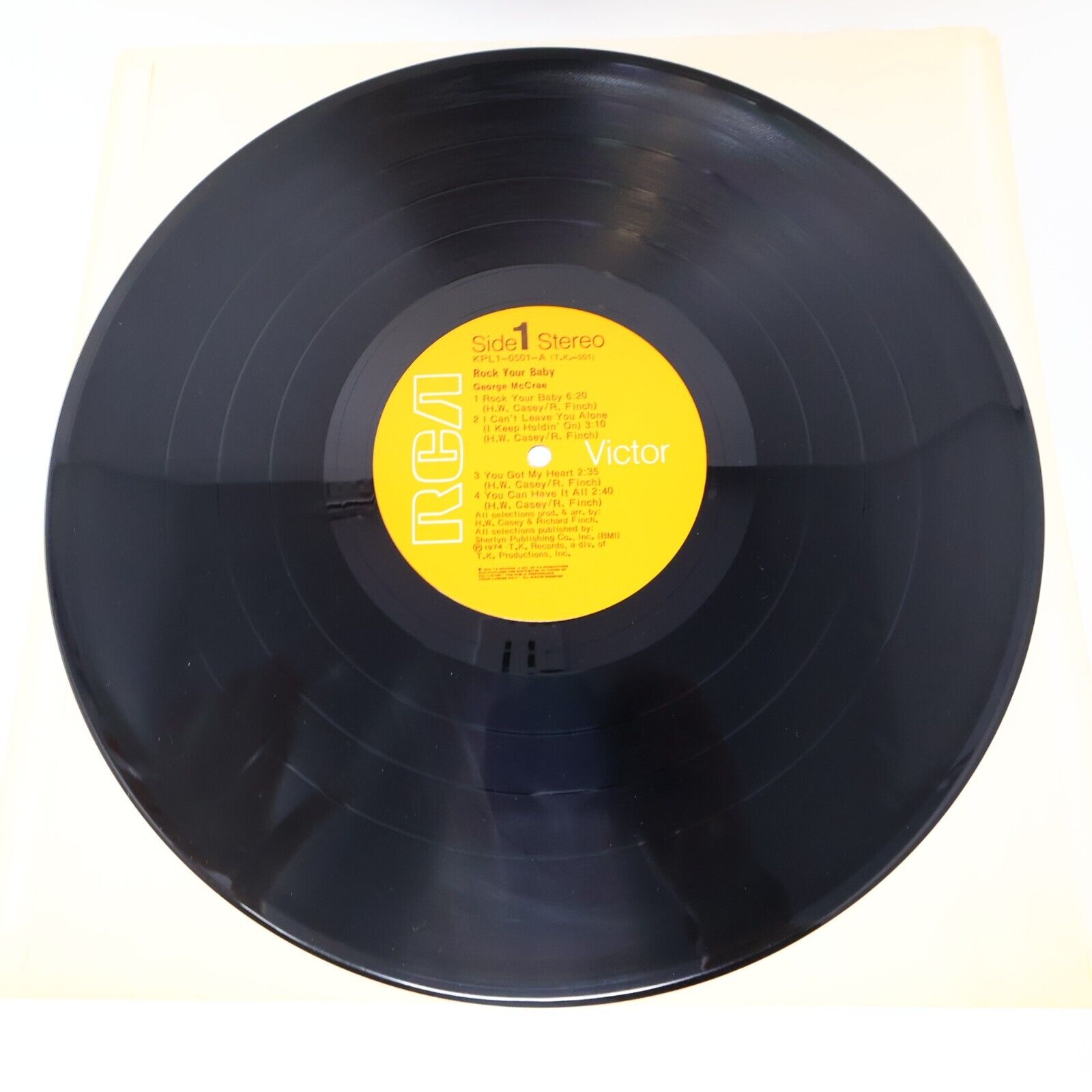 George McCrae Rock Your Baby LP Record Vinyl KPL1 0501 Canada RCA Funk Soul 1974