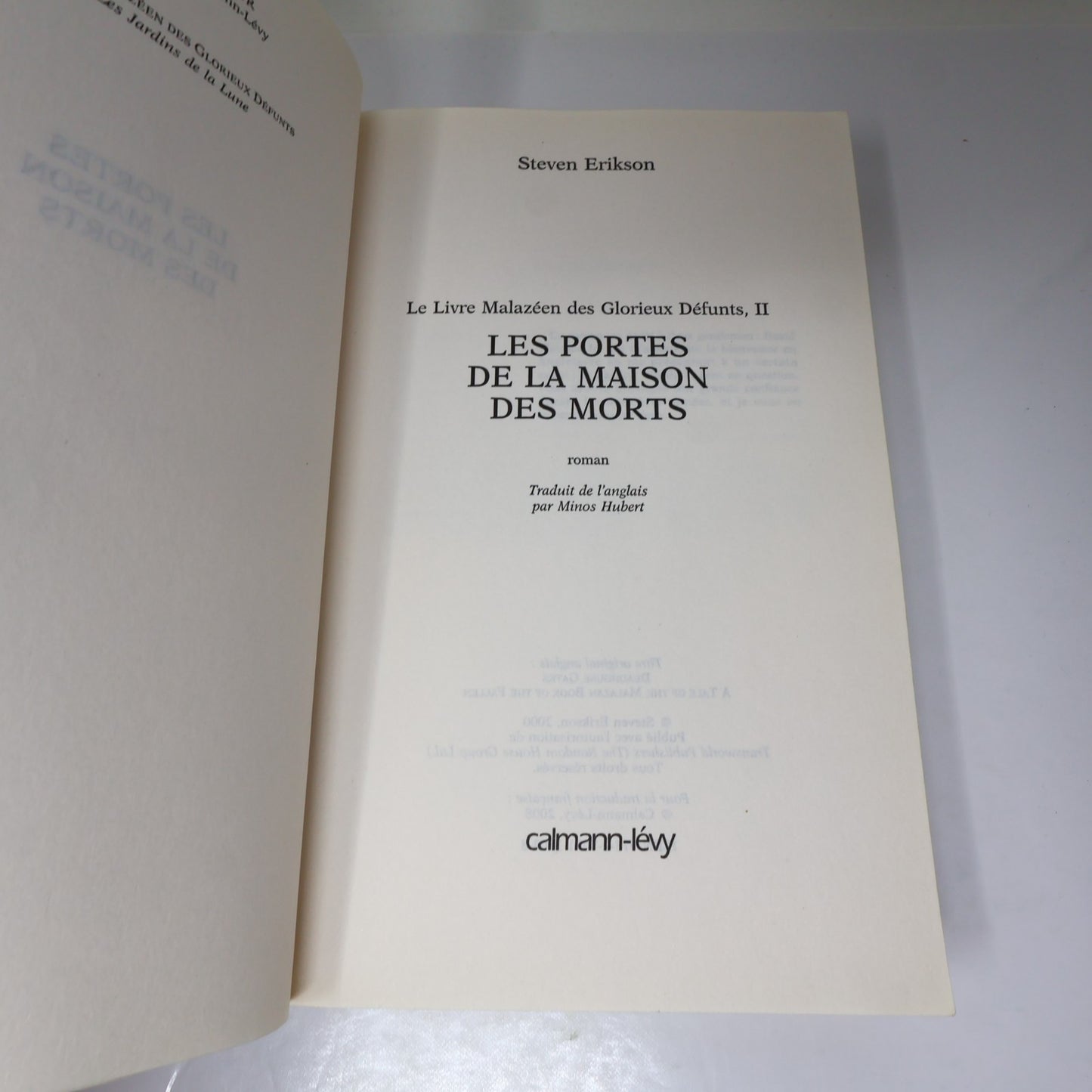 Les Portes de la Maison des Morts/Chaîne des Chiens Lot 2 Livres Steven Erikson