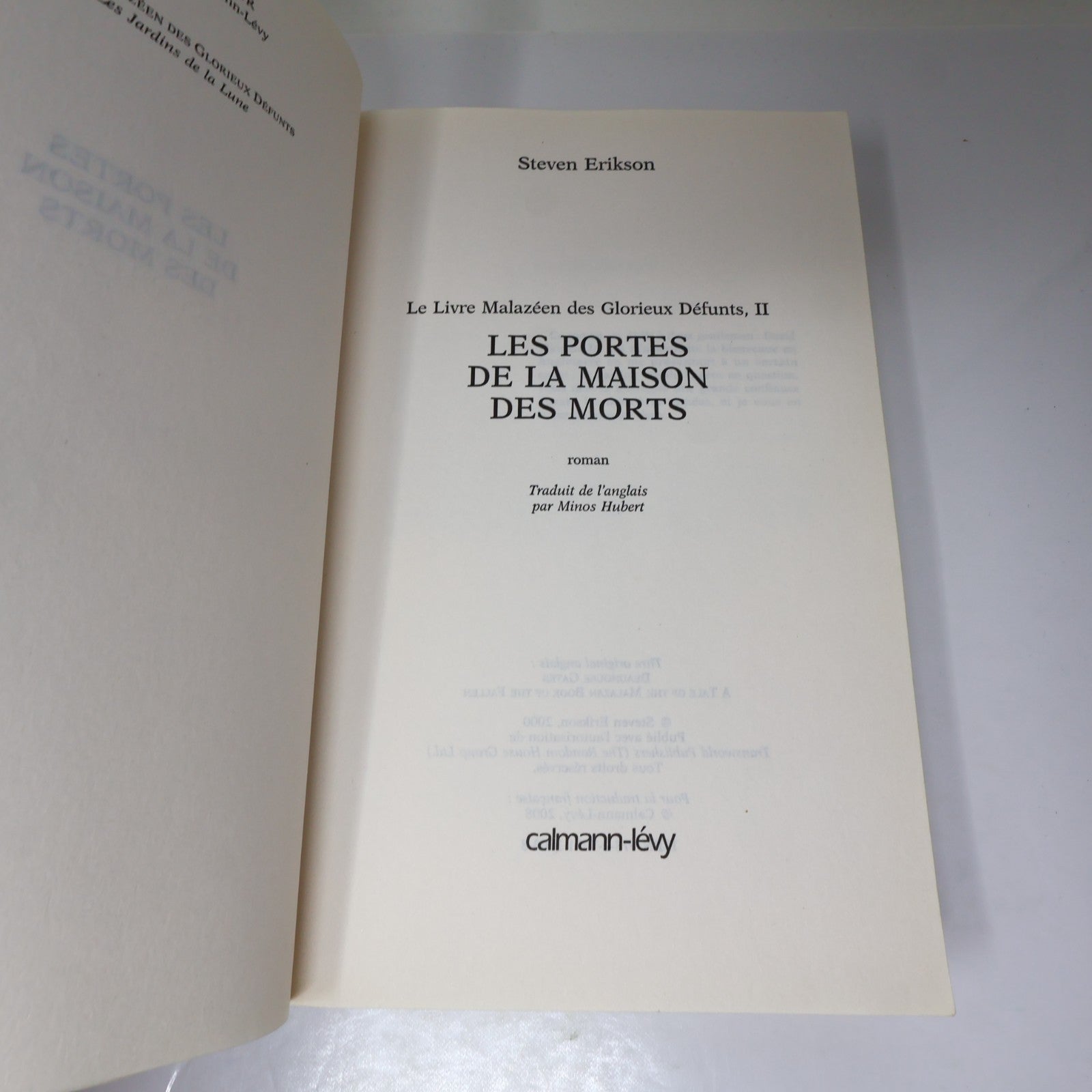Les Portes de la Maison des Morts/Chaîne des Chiens Lot 2 Livres Steven Erikson