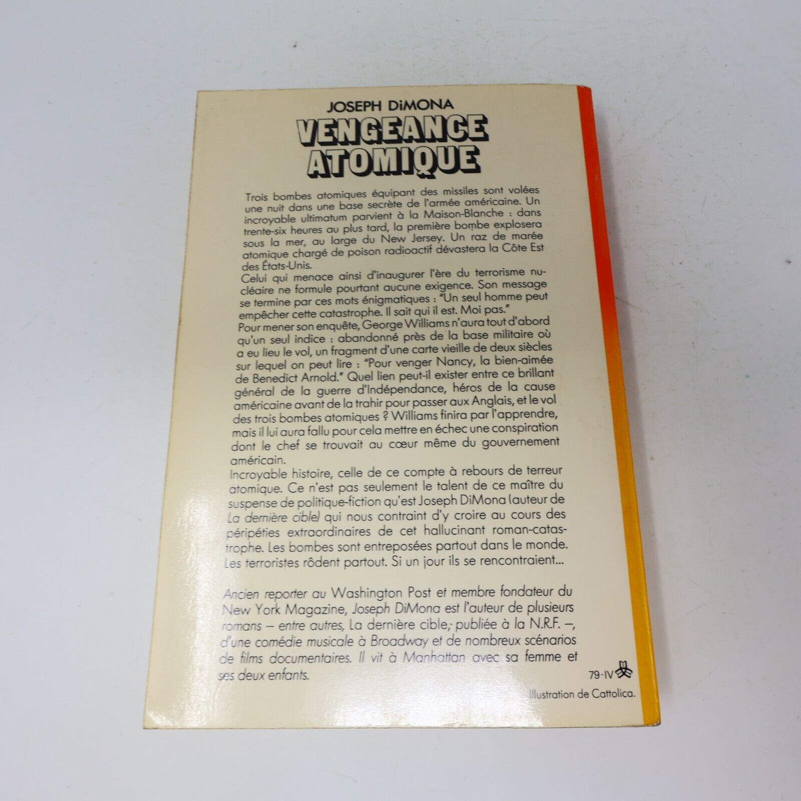 Lot 2 Joseph Dimona nrf La Dernière Cible Vengeance Atomique Livres Français 70s