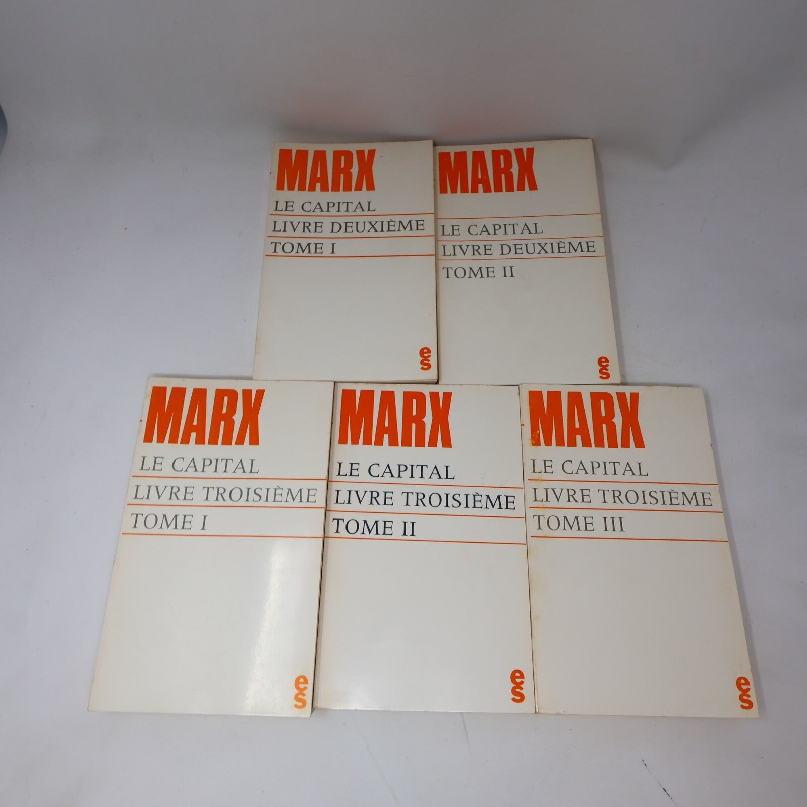 Le Capital #1-8 Lot 9 Livres Karl Marx Éditions Sociales Série Complète Français