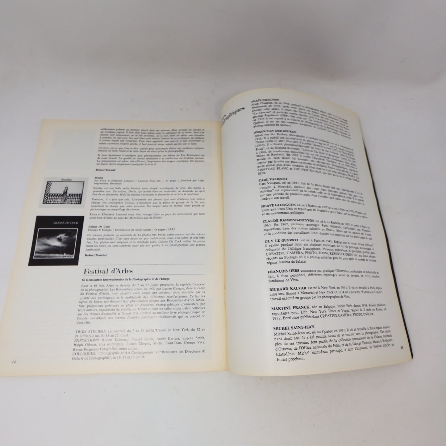 Ovo Photo #20-21 Walker Evans Disraëli Alain Chagnon Art Photographie Québec Lot