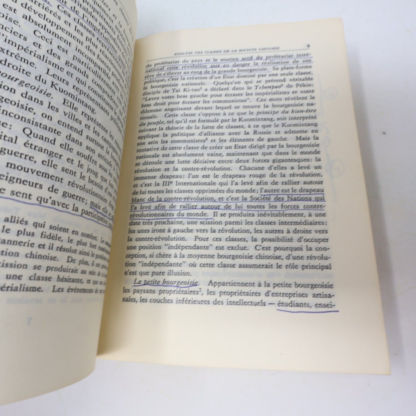 1972 Textes Choisis de Mao Tsetoung Politique Société Français Paperback Livre