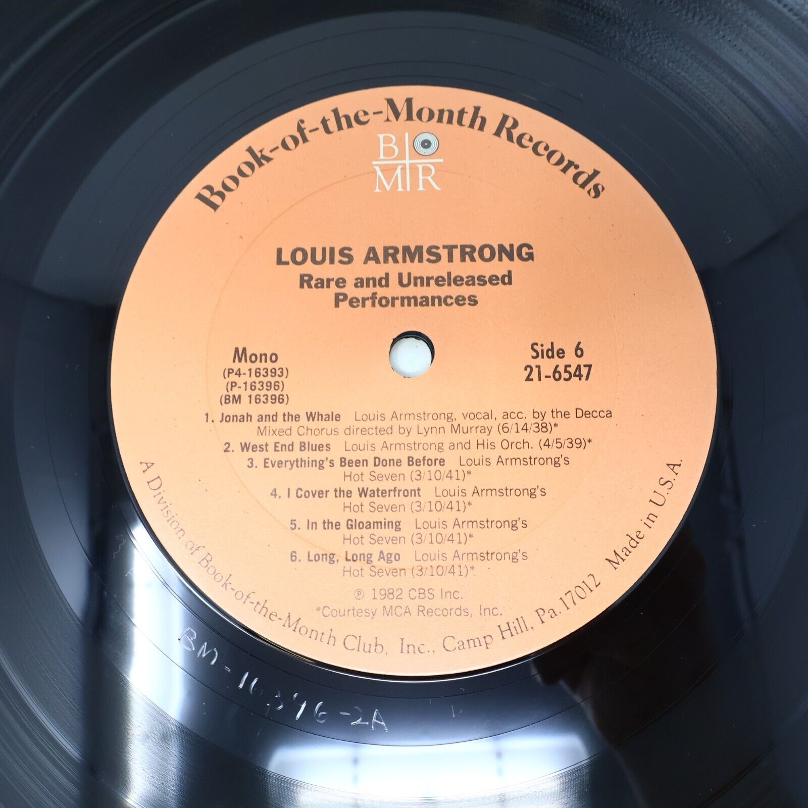 Louis Armstrong ‎Rare And Unreleased Performances 4 LP Vinyl Record 1982 21-6547