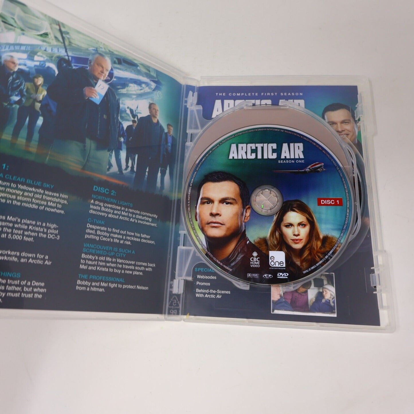 Arctic Air Season 1 DVD 2012 Tested 16:9 Canadian NTSC CBC Adam Beach P. Hutton