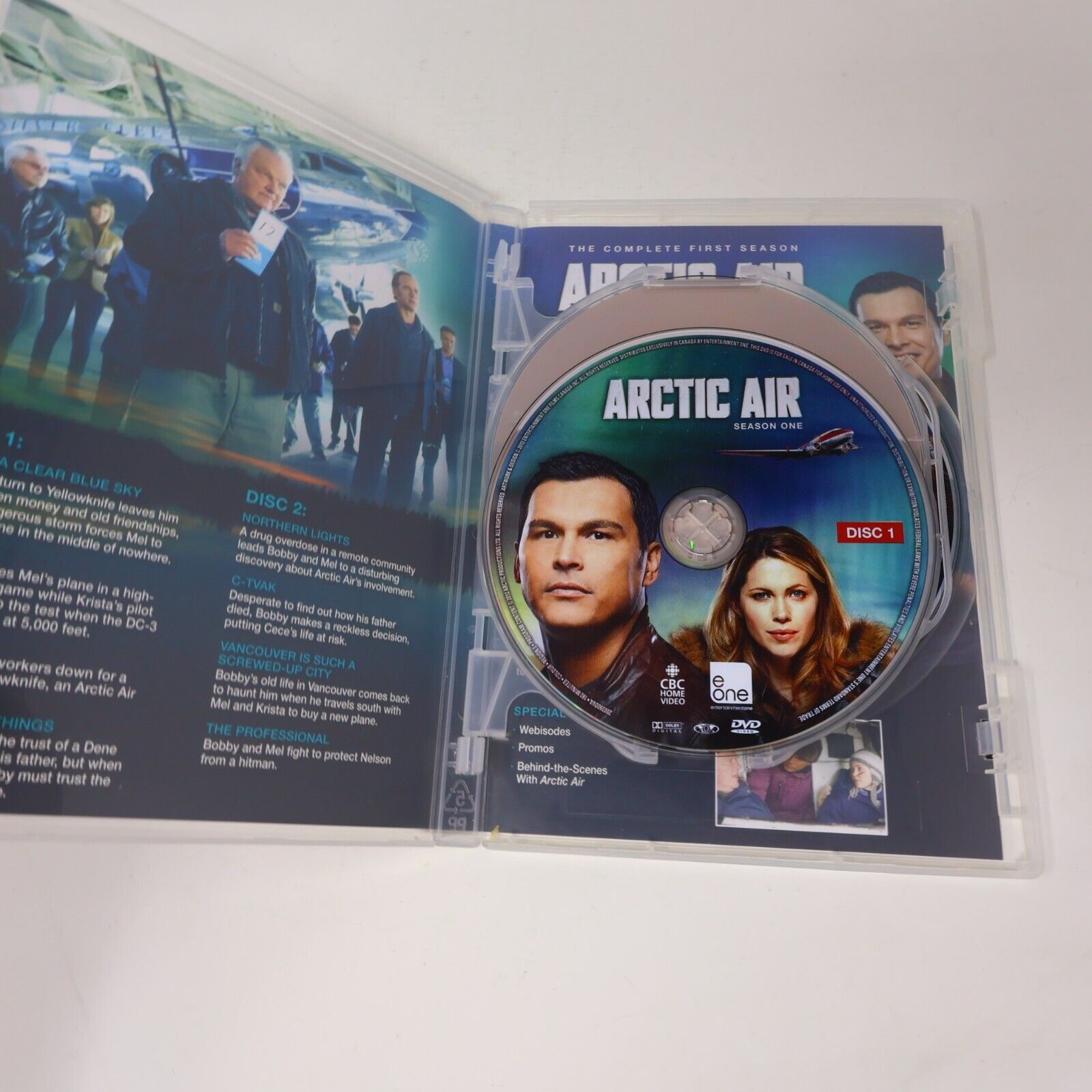 Arctic Air Season 1 DVD 2012 Tested 16:9 Canadian NTSC CBC Adam Beach P. Hutton