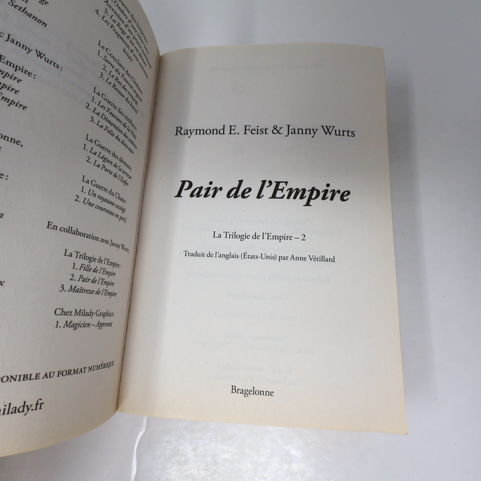 La Trilogie de l'Empire #2 Pair de l'Empire Raymond E. Feist/Janny Wurst Milady