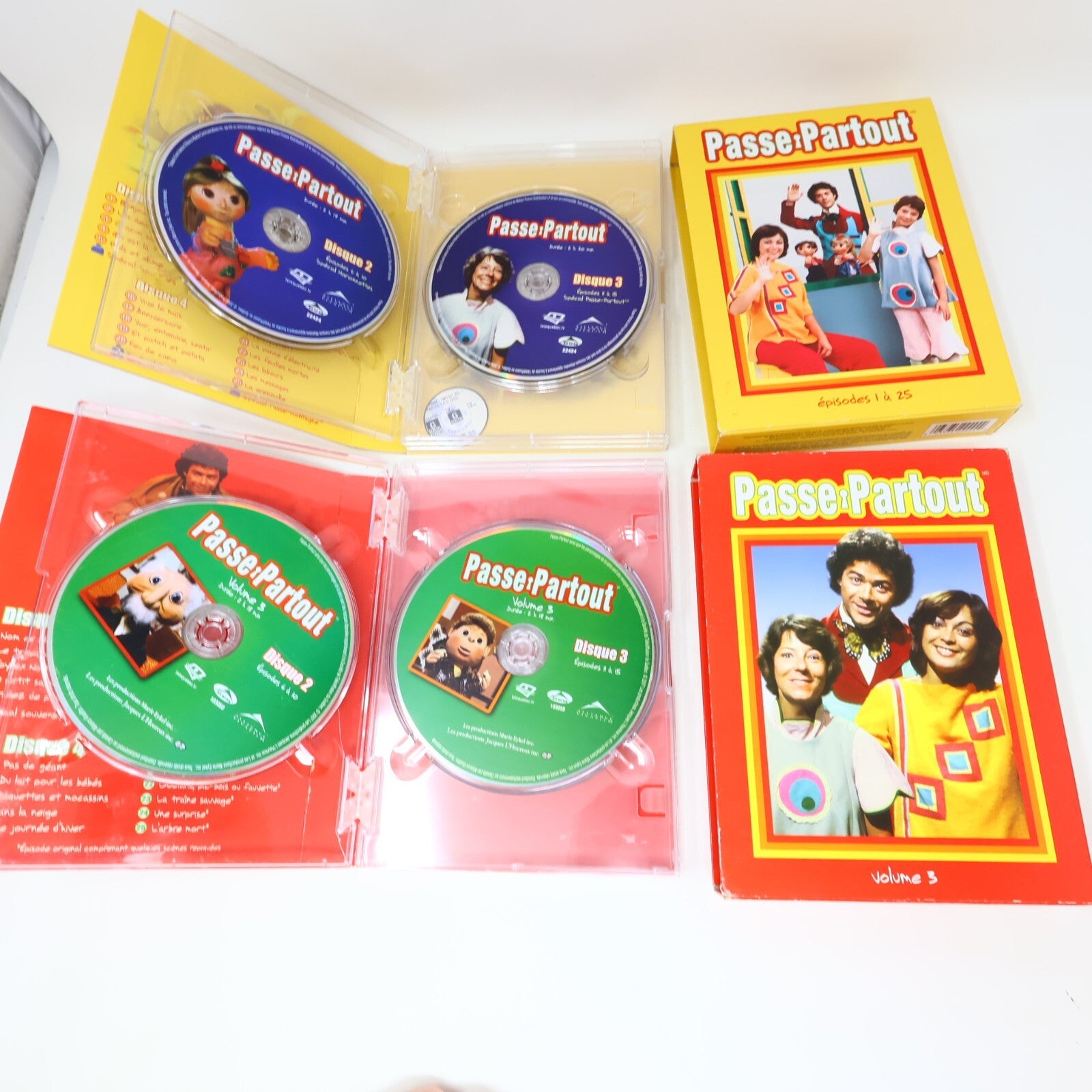 Passe-Partout #1-2-3-4-5 Lot 5 DVD Télé Québec Série Originale Complète Testés