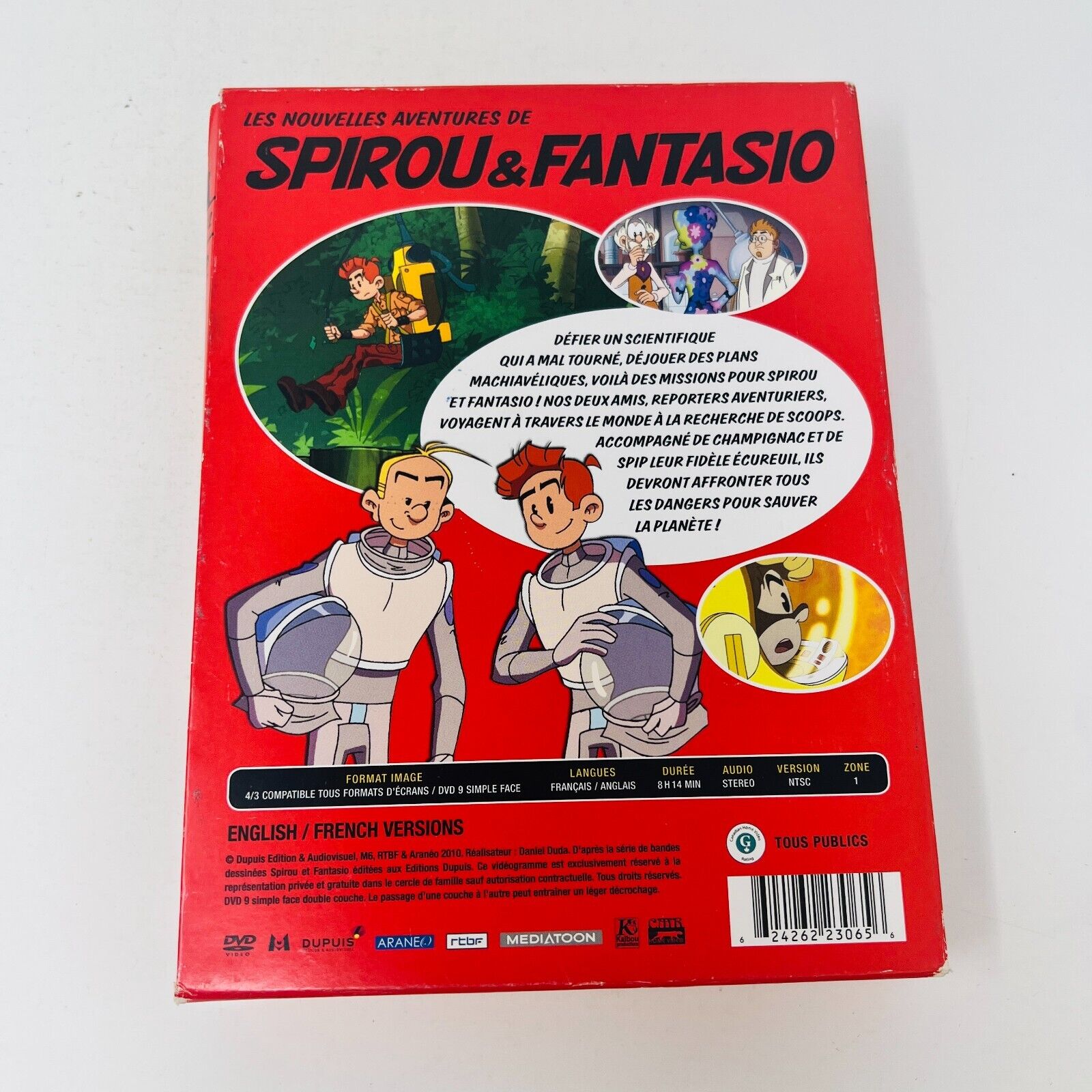Les Nouvelles Aventures De Spirou & Fantasio Volume 2 Testé DVD NTSC 19 Épisodes