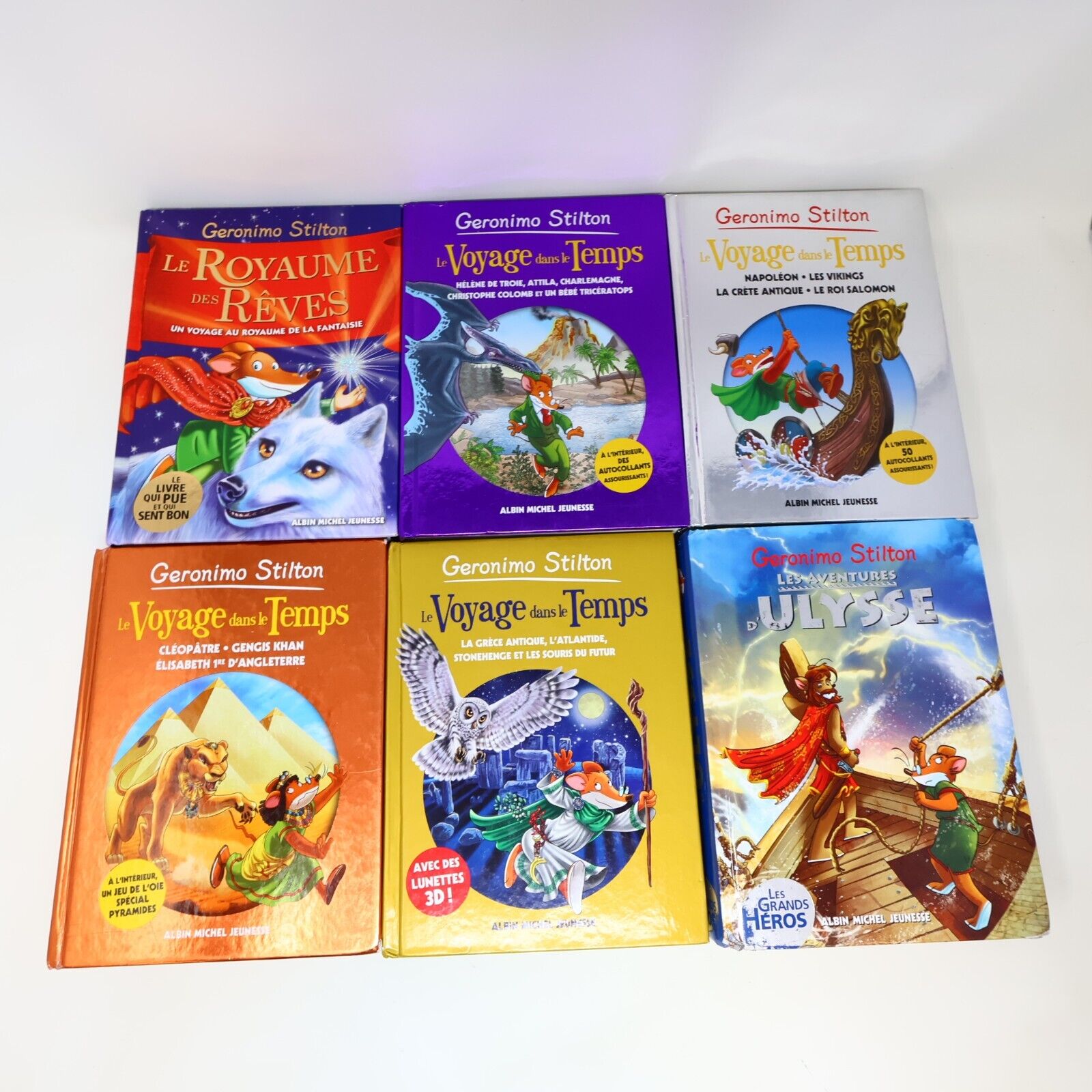 15x Geronimo Stilton Voyage dans le Temps Royaume des Rêves Lot Livres Français