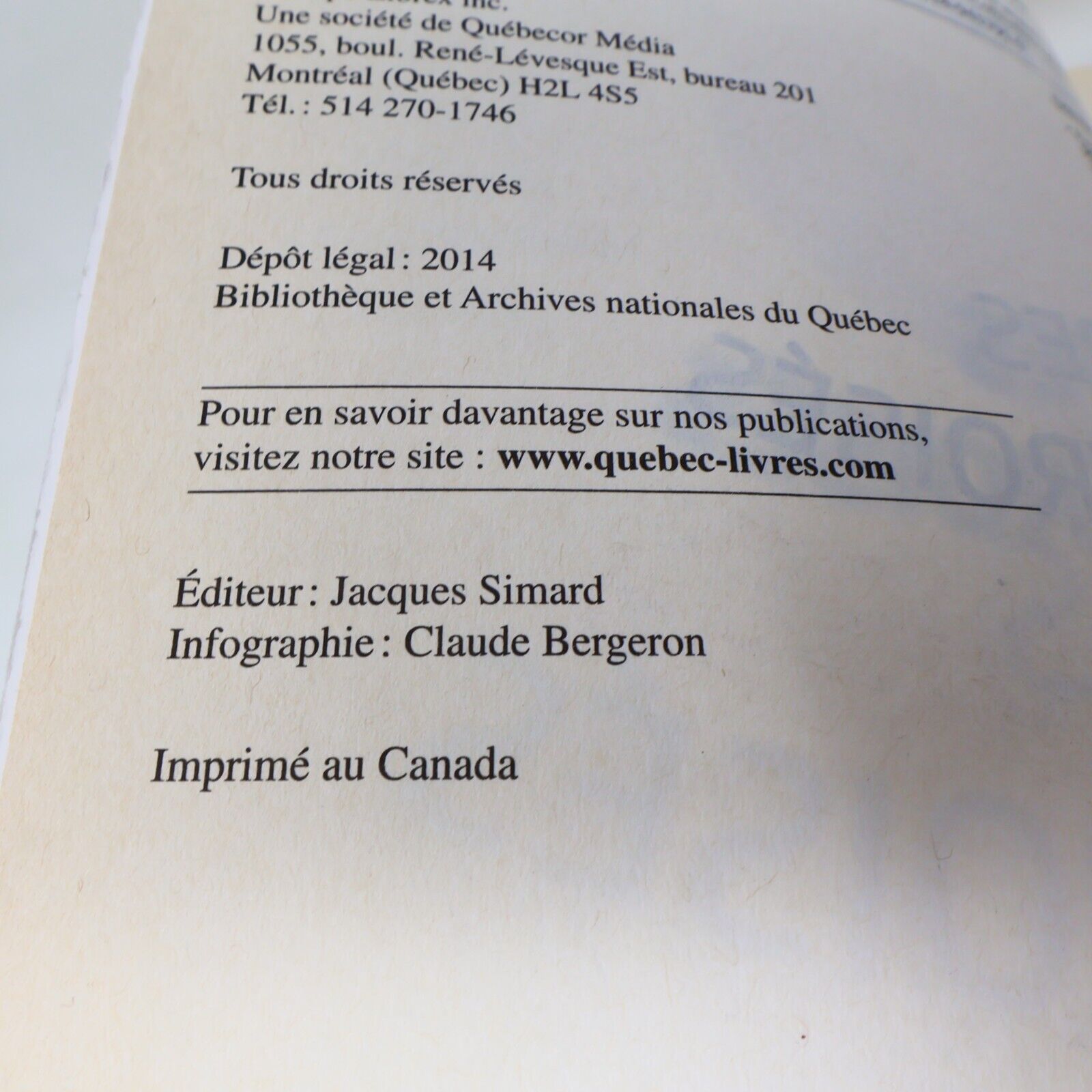 2014 Le Grand Dictionnaire des Mots Croisés Édition Augmentée Lise Beaudry Livre