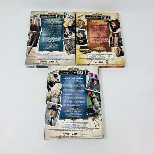 Agatha Christie Miss Marple Coffrets #2-3-4 DVD Français/French NTSC Lot Testés