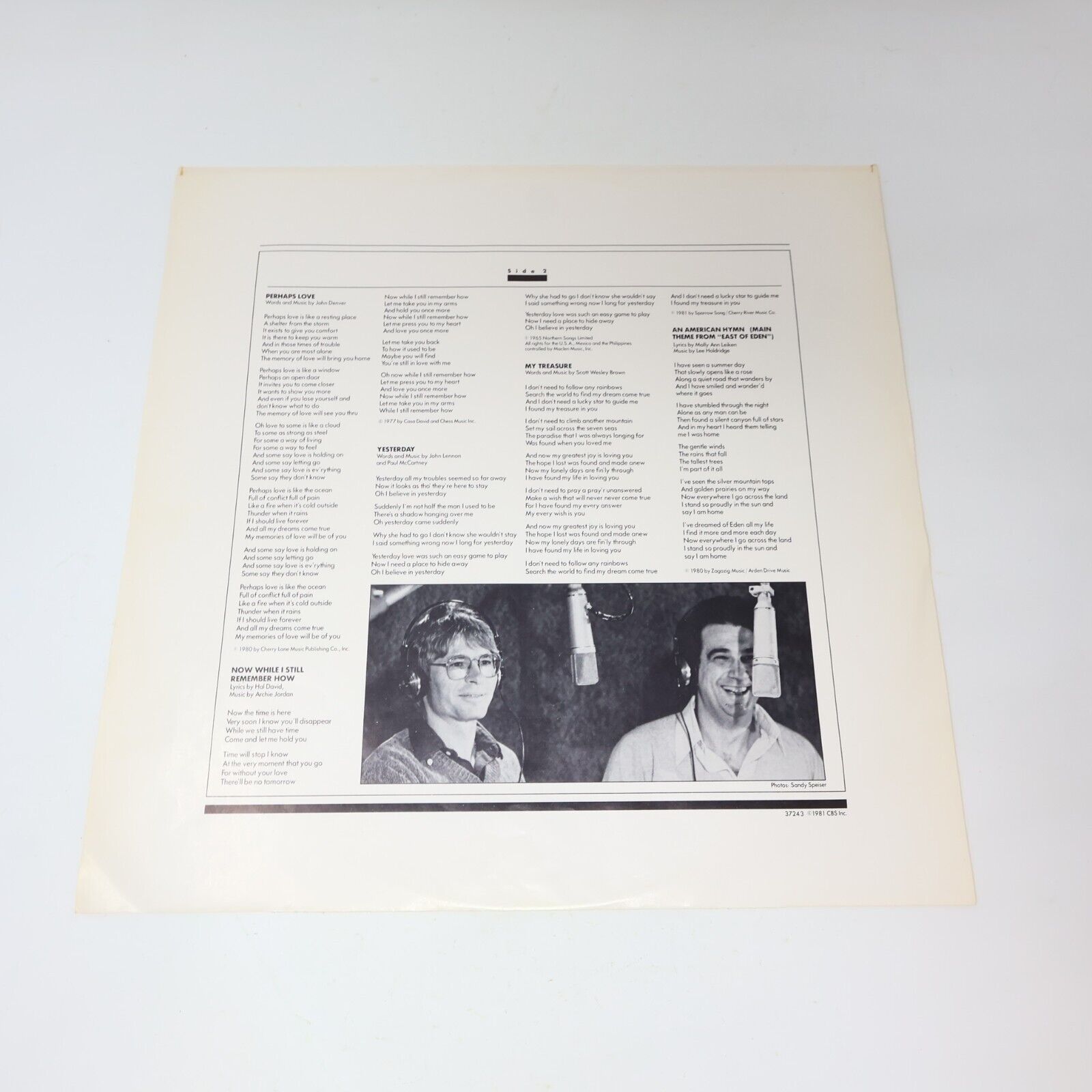 Placido Domingo Perhaps Love + My Life For A Song Lot of 2 LP Records 1980s