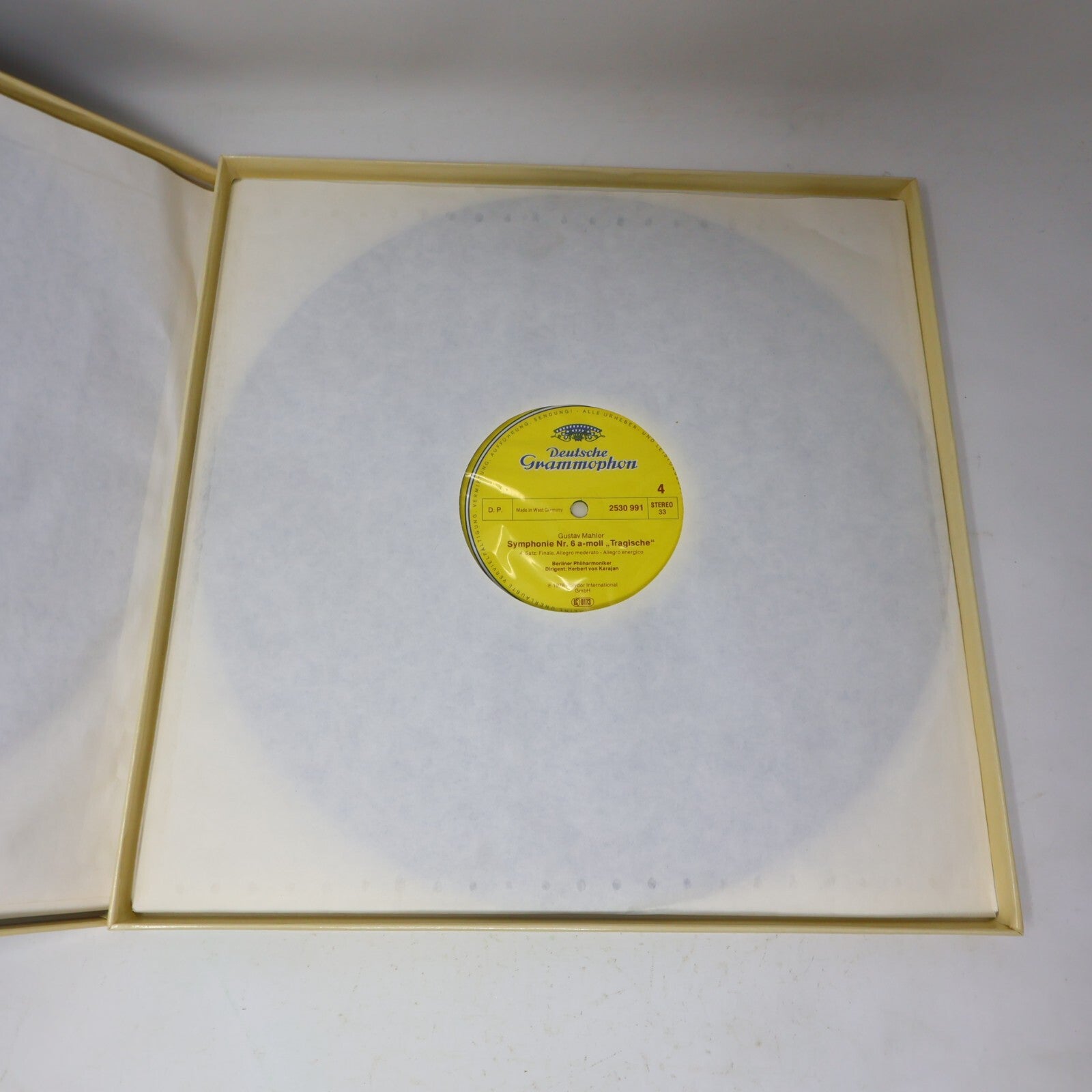 Herbert von Karajan Gustav Mahler Symphonie #6 Tragische 2x LP Record 2707 106