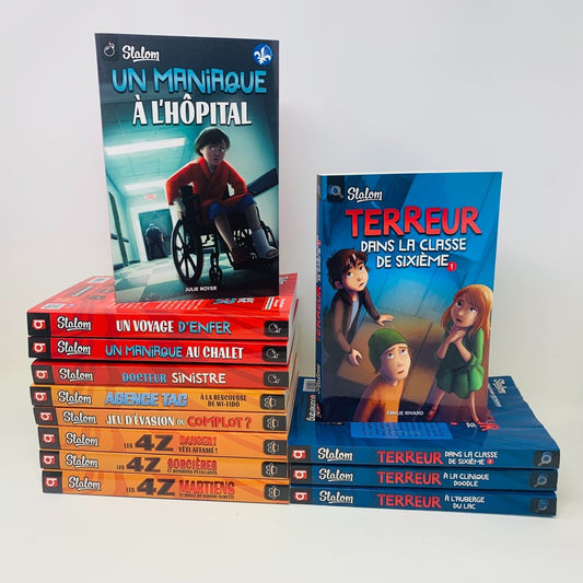 Lot de 13 Livres Slalom Policier/Enquête/Suspense/4Z Enfants 9-12 ans Français