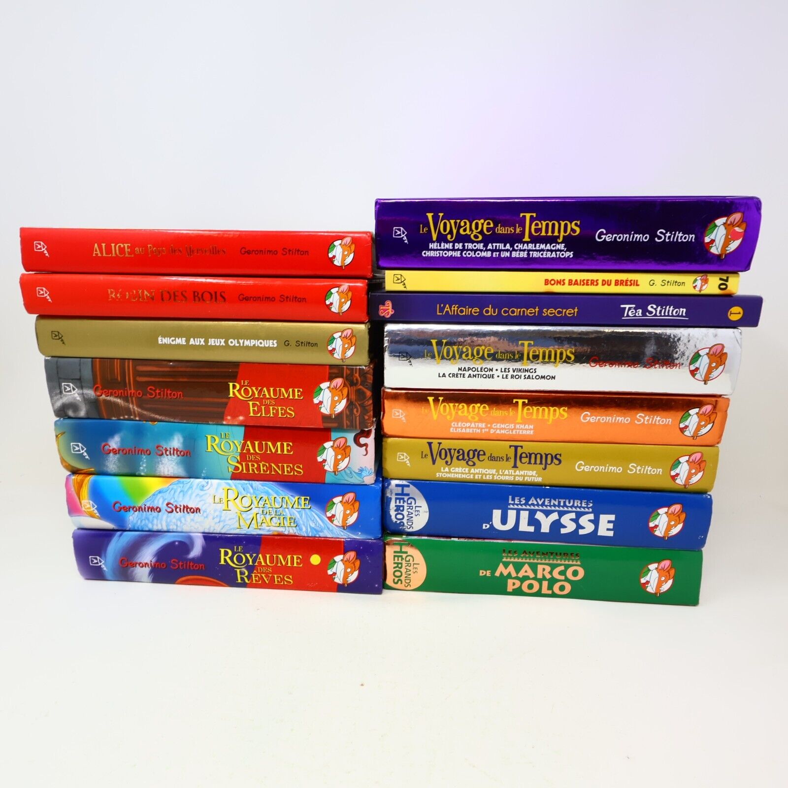 15x Geronimo Stilton Voyage dans le Temps Royaume des Rêves Lot Livres Français
